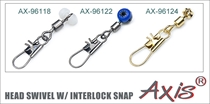 AX-96118; AX-96122; AX-96124 Head Swivel w/ Interlock Snap