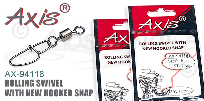 Изображение Axis AX-94118 Rolling Swivel With New Hooked Snap