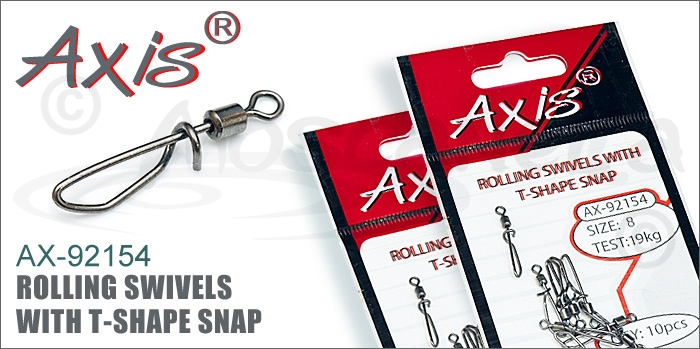 Изображение Axis AX-92154 Rolling Swivels with t-shape snap